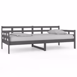 VidaXL 820359, lit sofa, Gris, Bois de pin, 2035 mm, 960 mm, 695 mm