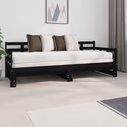 VidaXL 820381 canapé lit sofa Noir