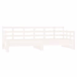VidaXL 820383, lit sofa, Blanc, Bois de pin, 1935 mm, 960 mm, 695 mm