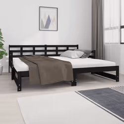 VidaXL 820386 canapé lit sofa Noir