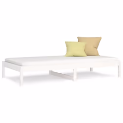 VidaXL 820413, lit sofa, Blanc, Bois de pin, 2055 mm, 960 mm, 300 mm