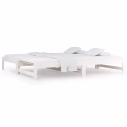 VidaXL 820428, lit sofa, Blanc, Bois de pin, 2055 mm, 950 mm, 300 mm