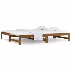 VidaXL 820430, lit sofa, Marron, Bois de pin, 2055 mm, 950 mm, 300 mm