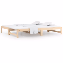 Ce lit de jour en bois polyvalent peut être utilisé comme lit dans votre chambre à coucher et s'intègre également parfaitemen ...