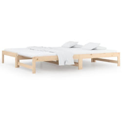 Vidaxl - Lit coulissant sans matelas 2x(80x200) cm Bois de pin massif