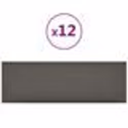 vidaXL Panneaux muraux 12 pcs Gris 90x30 cm Similicuir 3,24 m²