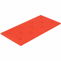 vidaXL Panneaux muraux 12 pcs Rouge 60x30 cm Similicuir 2,16 m²