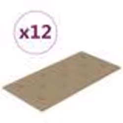 vidaXL Panneaux muraux 12 pcs Cappuccino 60x30 cm Similicuir 2,16 m²