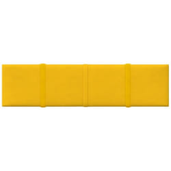 Vidaxl - Panneaux muraux 12 pcs Jaune 60x15 cm Velours 1,08 m²
