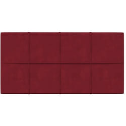 Vidaxl - Panneaux muraux 12 pcs Rouge bordeaux 60x30 cm Velours 2,16 m²