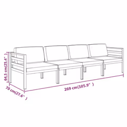VidaXL 3107777 ensemble de meubles de jardin - Vue supplémentaire 7