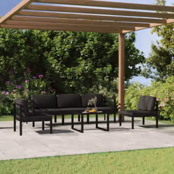Alliant style et fonctionnalité, ce salon de jardin en aluminium vous offre un endroit parfait pour vous détendre et profiter ...