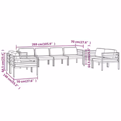VidaXL 3107798 ensemble de meubles de jardin - Vue supplémentaire 7