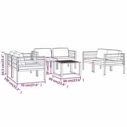 VidaXL 3107801 ensemble de meubles de jardin - Vue supplémentaire 7