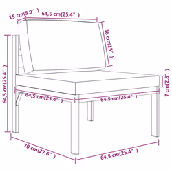 VidaXL 3107813 ensemble de meubles de jardin - Vue supplémentaire 8