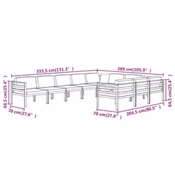 VidaXL 3107825 ensemble de meubles de jardin - Vue supplémentaire 7