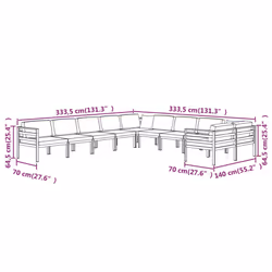VidaXL 3107827 ensemble de meubles de jardin - Vue supplémentaire 7