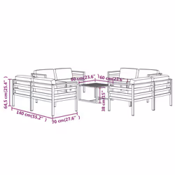 VidaXL 3107830 ensemble de meubles de jardin - Vue supplémentaire 7