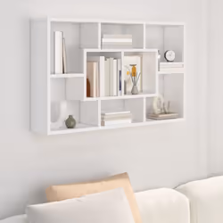 Cette étagère murale chic est magnifique et élégante. C'est une excellente option de stockage et de décoration. Matériau haut ...