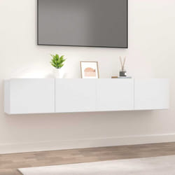 Vidaxl - Meubles tv 2 pcs blanc 80x30x30 cm bois d'ingénierie
