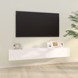 Ces meubles TV muraux présentent un design élégant et classique. Ils peuvent être facilement fixés au mur, ce qui en fait une ...