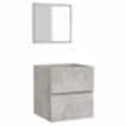 vidaXL Armoire de bain avec miroir gris béton bois d'ingénierie