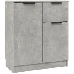 Vidaxl - Buffet Gris béton 60x30x70 cm Bois d'ingénierie