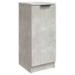 vidaXL Buffet Gris béton 30x30x70 cm Bois d'ingénierie
