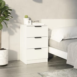 VidaXL 811268 Table de nuit et table de chevet Blanc