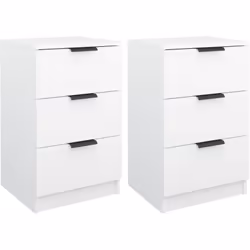 VidaXL 811269, Blanc, Bois, 400 mm, 360 mm, 650 mm, 2 pièce(s)