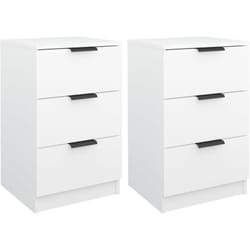 VidaXL 811269 Table de nuit et table de chevet Blanc