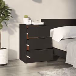 VidaXL 811270 Table de nuit et table de chevet Noir