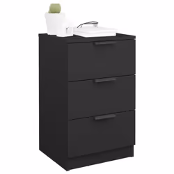 VidaXL 811270 Table de nuit et table de chevet Noir - Vue supplémentaire 4