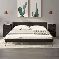 VidaXL 811271, Noir, Bois, 400 mm, 360 mm, 650 mm, 2 pièce(s)