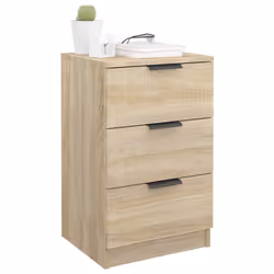 VidaXL 811274 Table de nuit et table de chevet Chêne - Vue supplémentaire 4