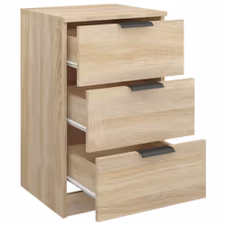 VidaXL 811274 Table de nuit et table de chevet Chêne - Vue supplémentaire 8