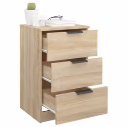 VidaXL 811275 Table de nuit et table de chevet Chêne - Vue supplémentaire 5