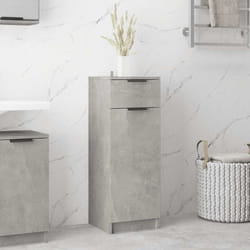 Vidaxl - Armoire de salle de bain gris béton 32x34x90 cm