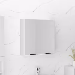 L'armoire à miroir de salle de bain élégante offre de l'espace pour tous vos besoins de rangement, avec un look moderne dans  ...