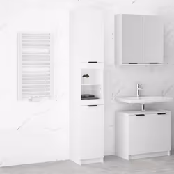 VidaXL 811322 miroir de salle de bain et armoire de rangement pour évier