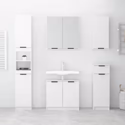 VidaXL 811322 miroir de salle de bain et armoire de rangement pour évier