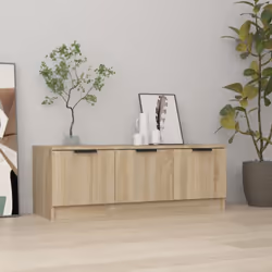 Ce meuble TV classique est un supplément pratique et accrocheur à votre intérieur. Matériau robuste : le bois d'ingénierie es ...