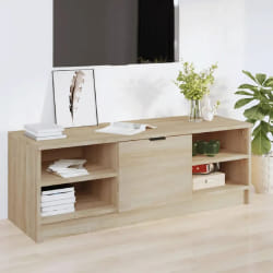vidaXL Meuble TV Chêne sonoma 102x35,5x36,5 cm Bois d'ingénierie
