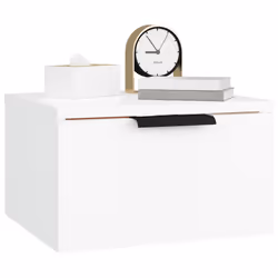 VidaXL 811376 Table de nuit et table de chevet Blanc - Vue supplémentaire 6