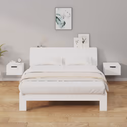 VidaXL 811377 Table de nuit et table de chevet Blanc