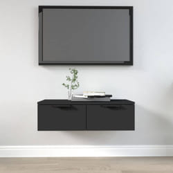 Armoire murale noir 68x30x20 cm bois d'ingénierie vidaXL