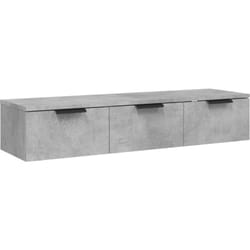 Vidaxl - Armoire murale Gris béton 102x30x20 cm Bois d'ingénierie