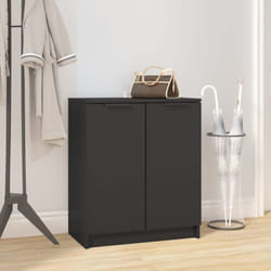 Vidaxl - Armoire à chaussures Noir 59x35x70 cm bois d'ingénierie