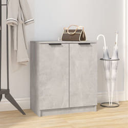 Vidaxl - Armoire à chaussures Gris béton 59x35x70 cm Bois d'ingénierie