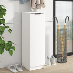 Armoire à chaussures Blanc 30x35x100 cm Bois d'ingénierie Vidaxl